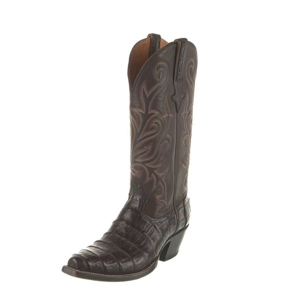 Heritage Boot Co. Opie Western Croc Boots M7/W8 - Picture 2 of 5